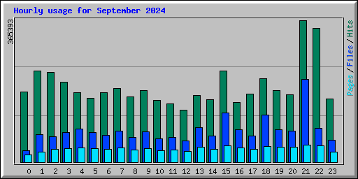 Hourly usage for September 2024